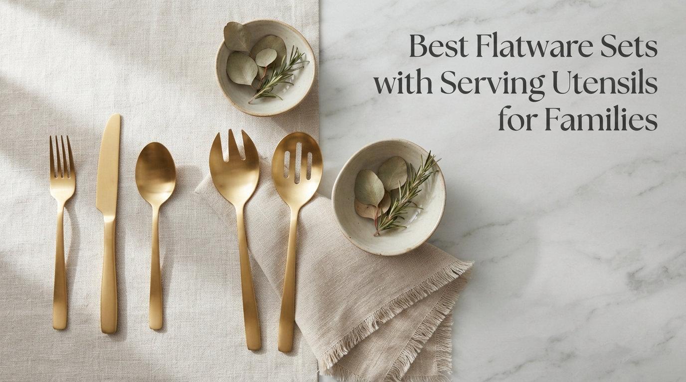 Best Flatware Sets with Serving Utensils for Families