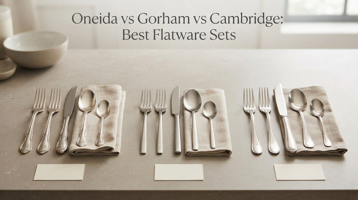 Oneida vs Gorham vs Cambridge: Best Flatware Sets
