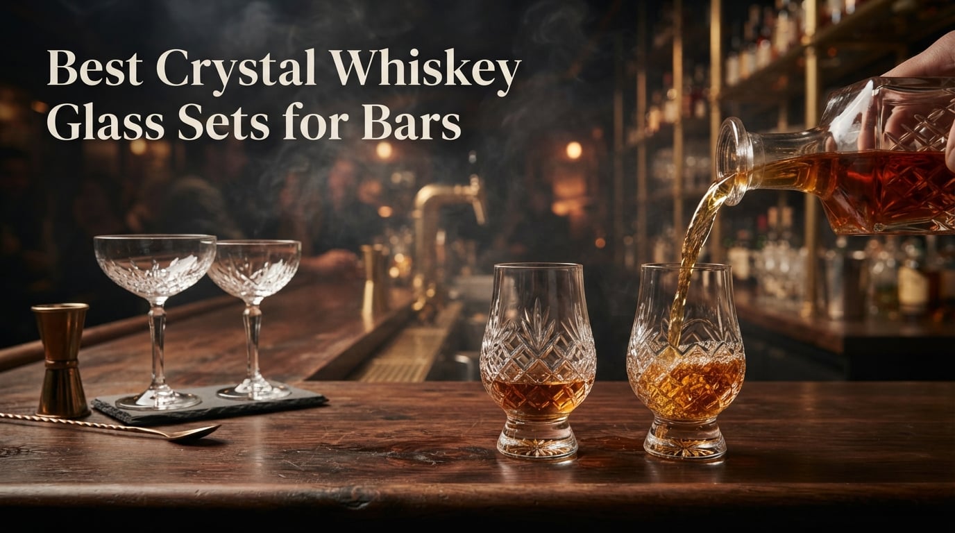 Best Crystal Whiskey Glass Sets for Bars