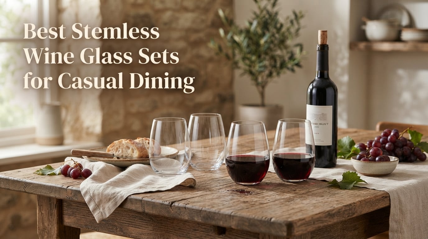 Best Stemless Wine Glass Sets for Casual Dining
