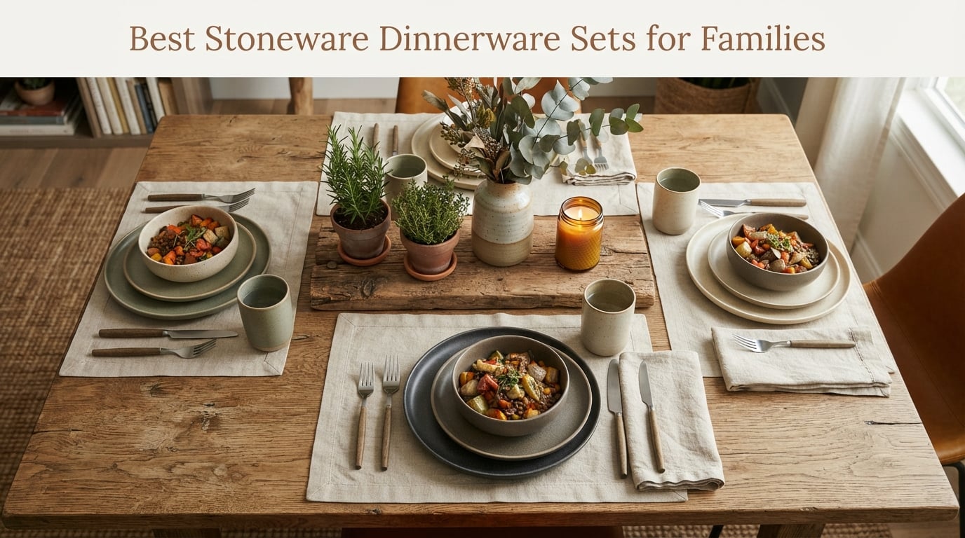 Best Stoneware Dinnerware Sets for Families