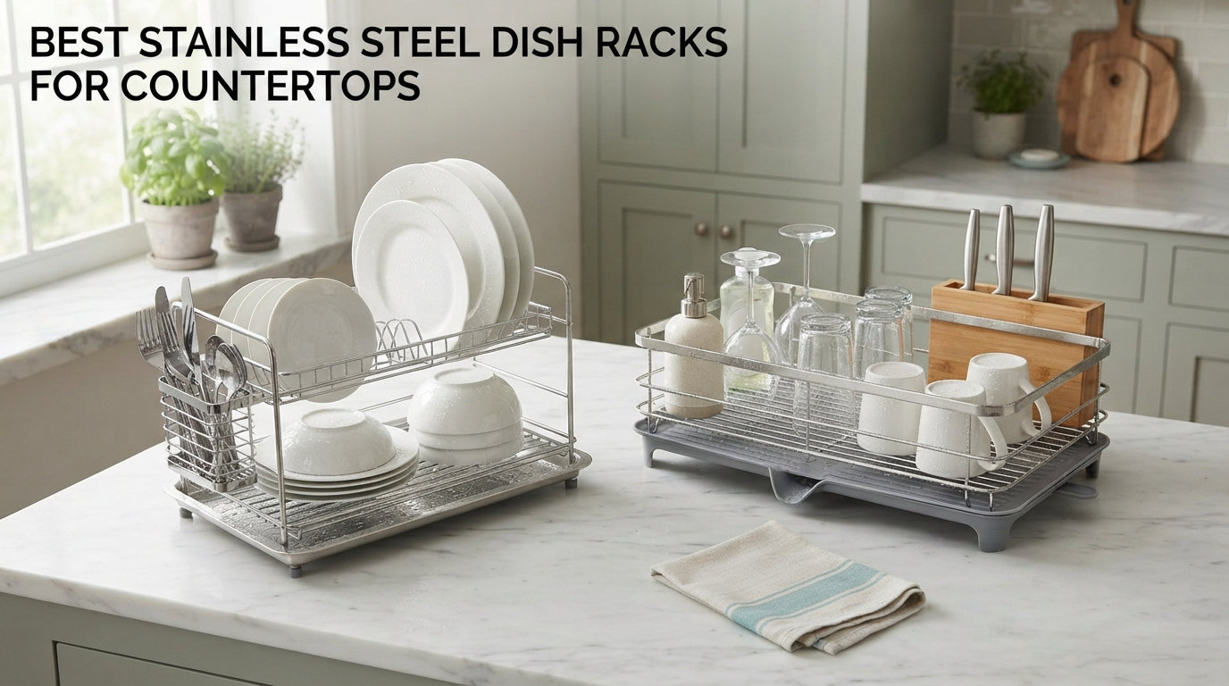 Best Stainless Steel Dish Racks for Countertops