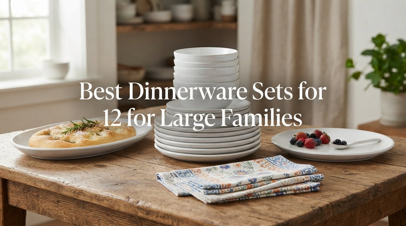 Best Dinnerware Sets for 12 for Large Families