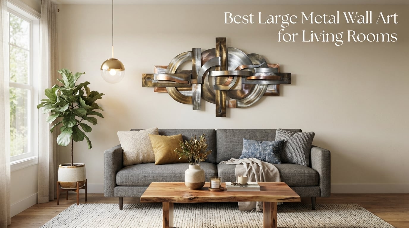 Best Large Metal Wall Art for Living Rooms