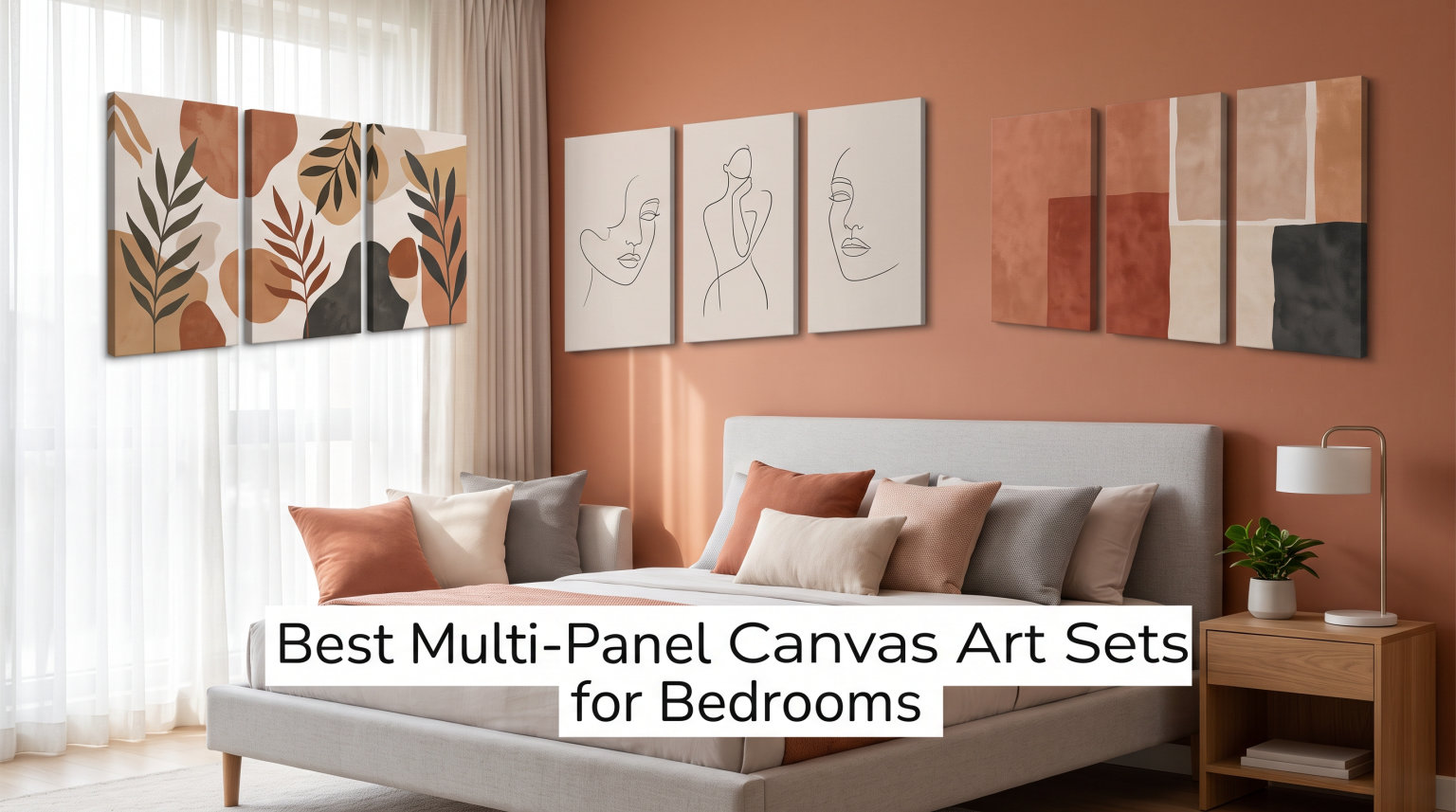 Best Multi-Panel Canvas Art Sets for Bedrooms