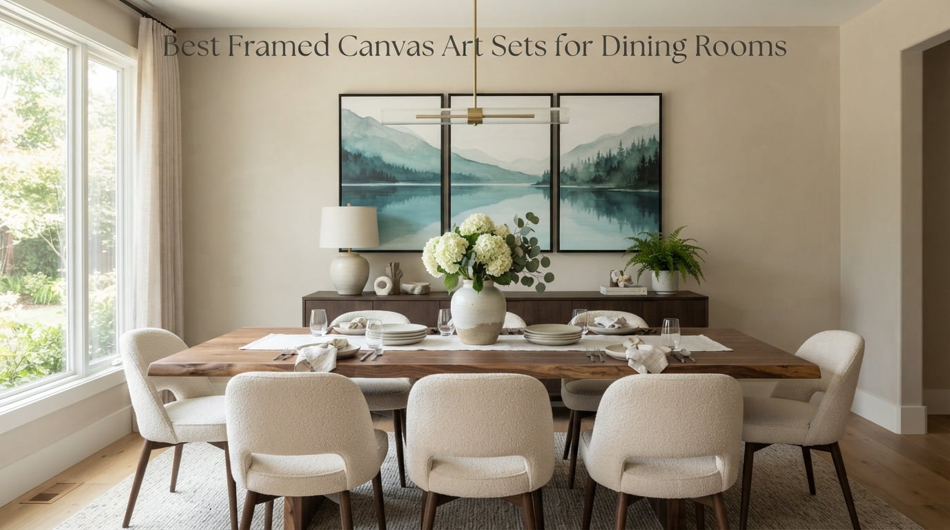 Best Framed Canvas Art Sets for Dining Rooms