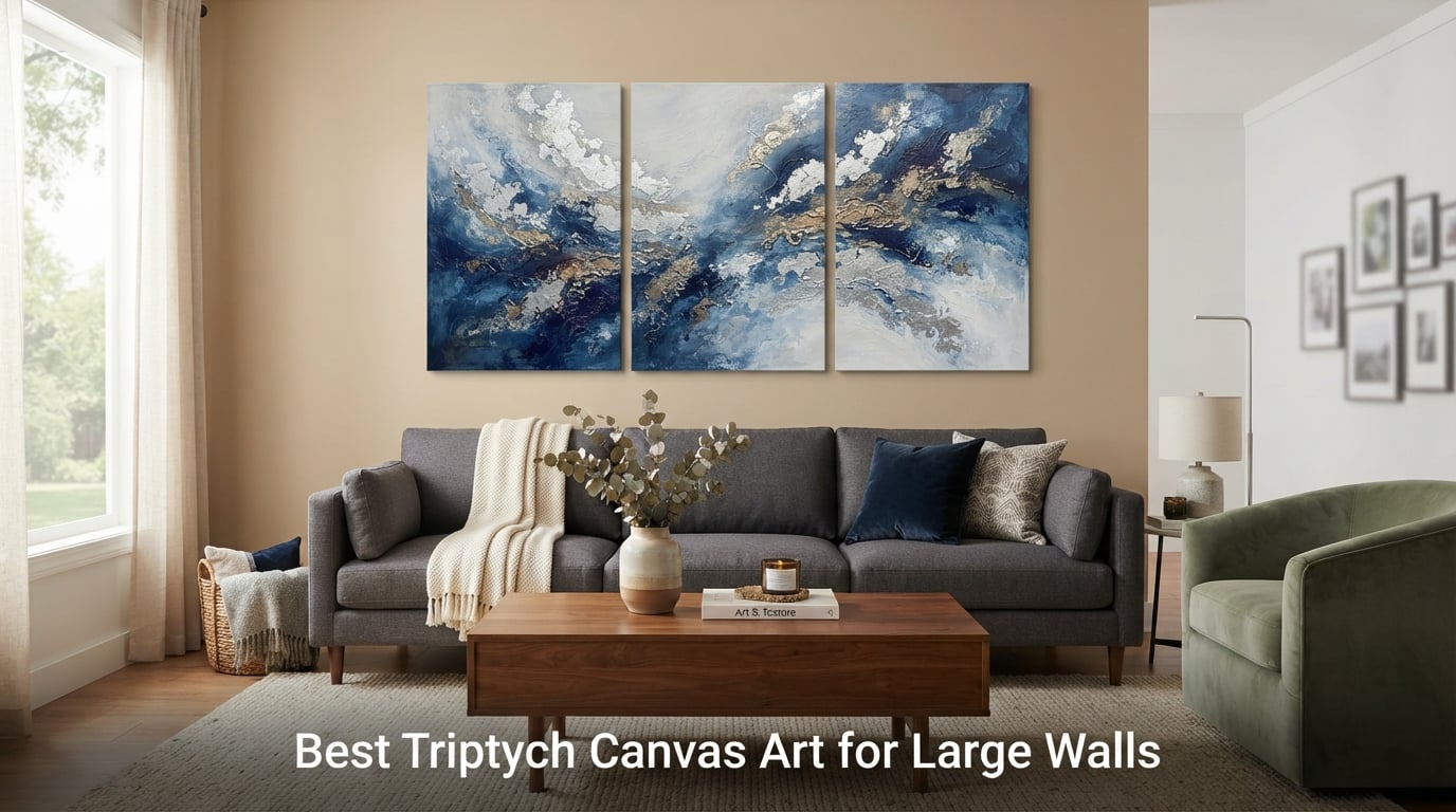 Best Triptych Canvas Art for Large Walls