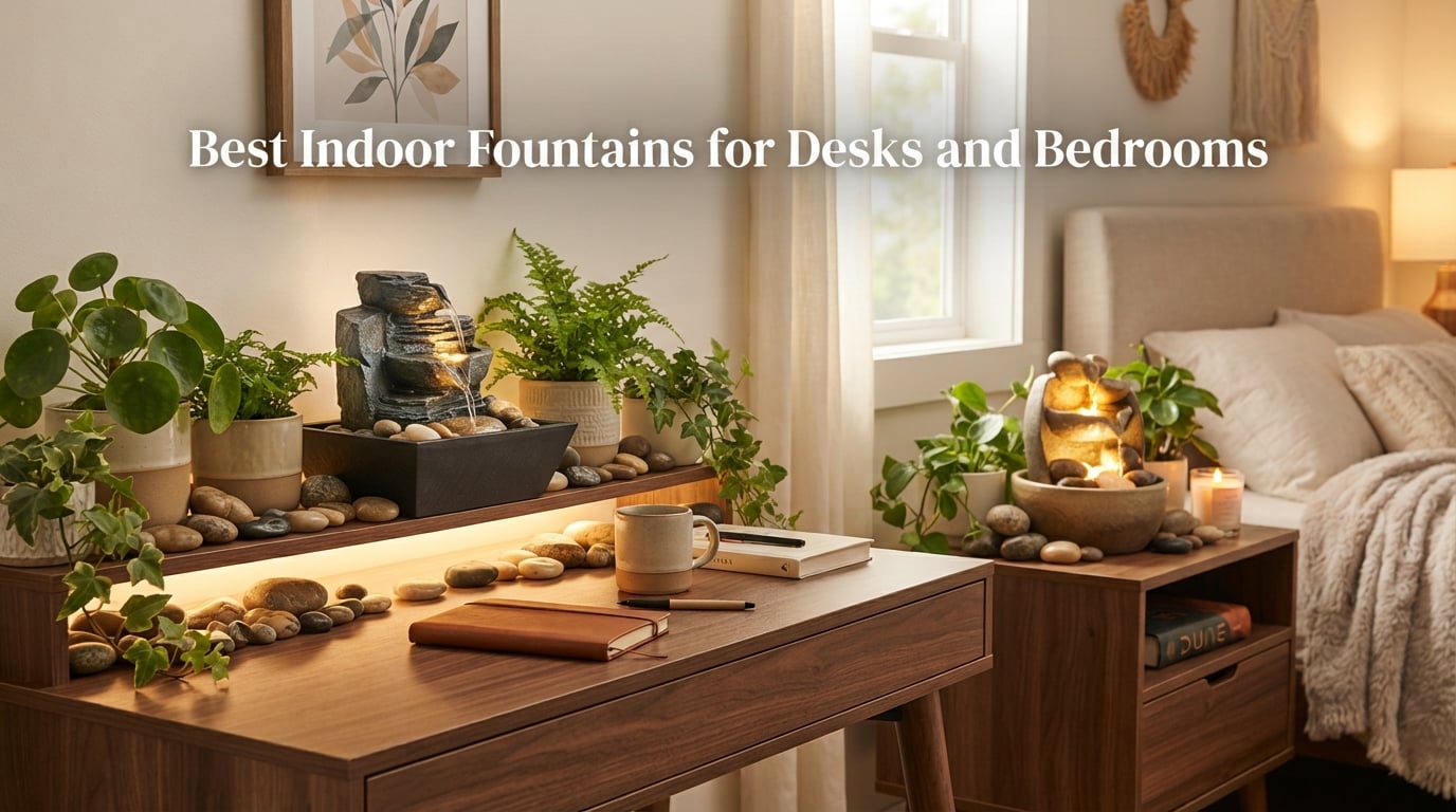 Best Indoor Fountains for Desks and Bedrooms