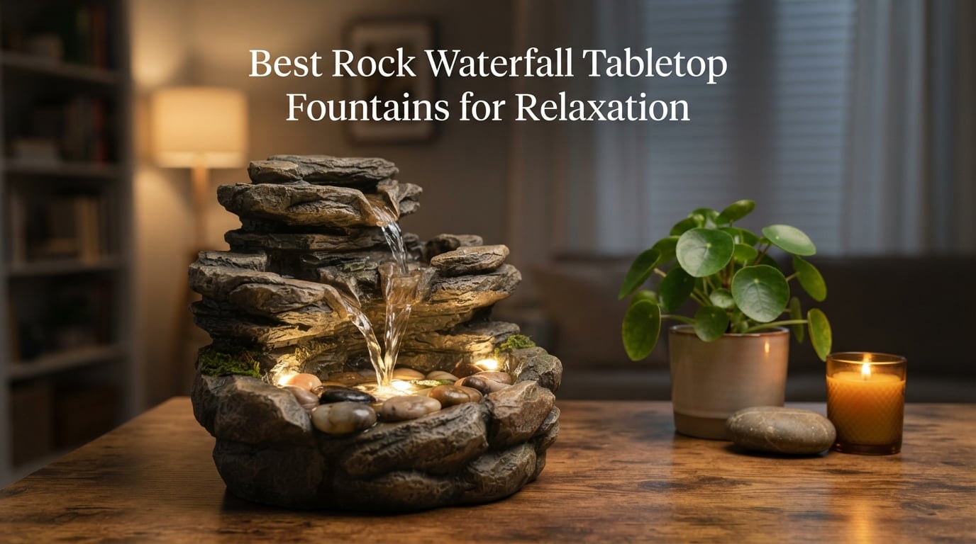 Best Rock Waterfall Tabletop Fountains for Relaxation