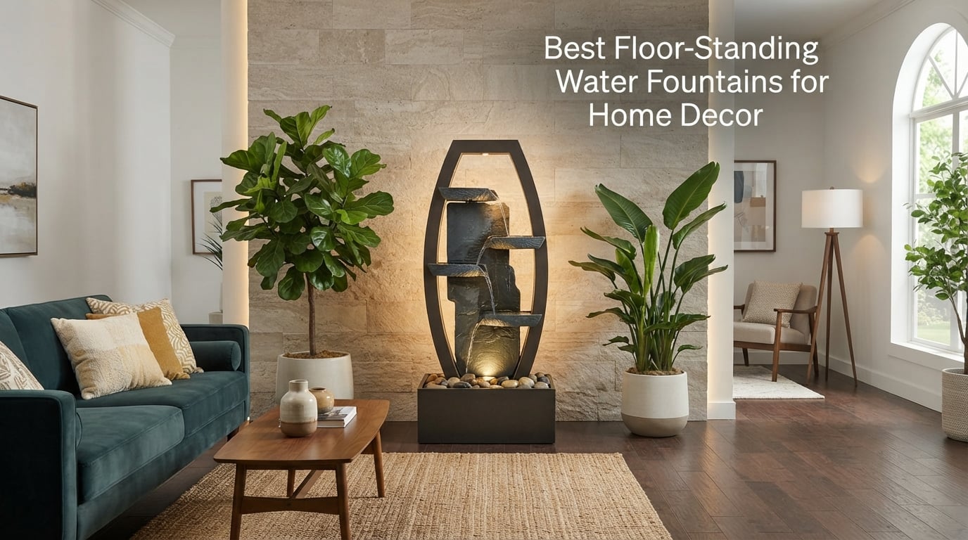 Best Floor-Standing Water Fountains for Home Decor