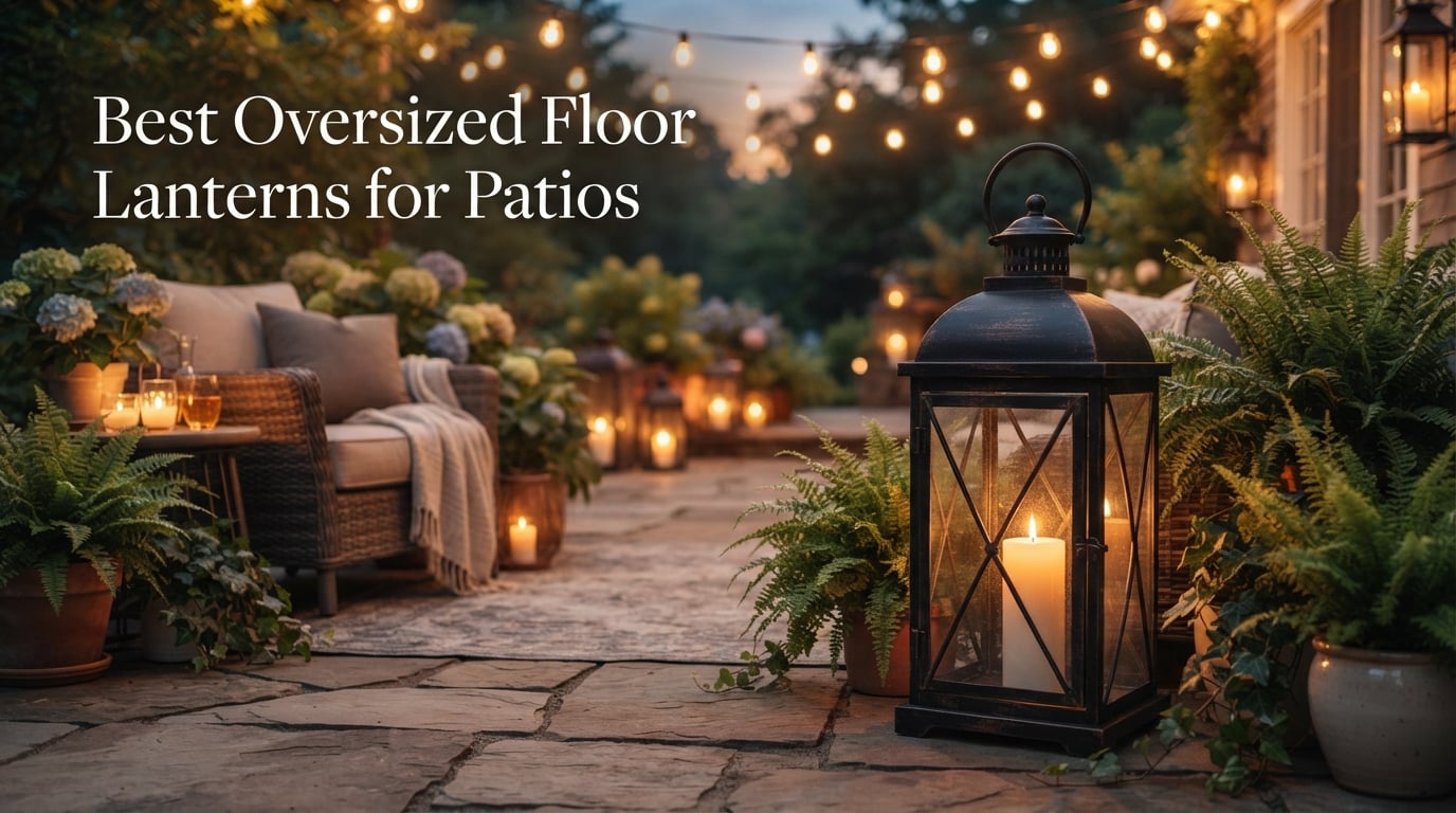 Best Oversized Floor Lanterns for Patios