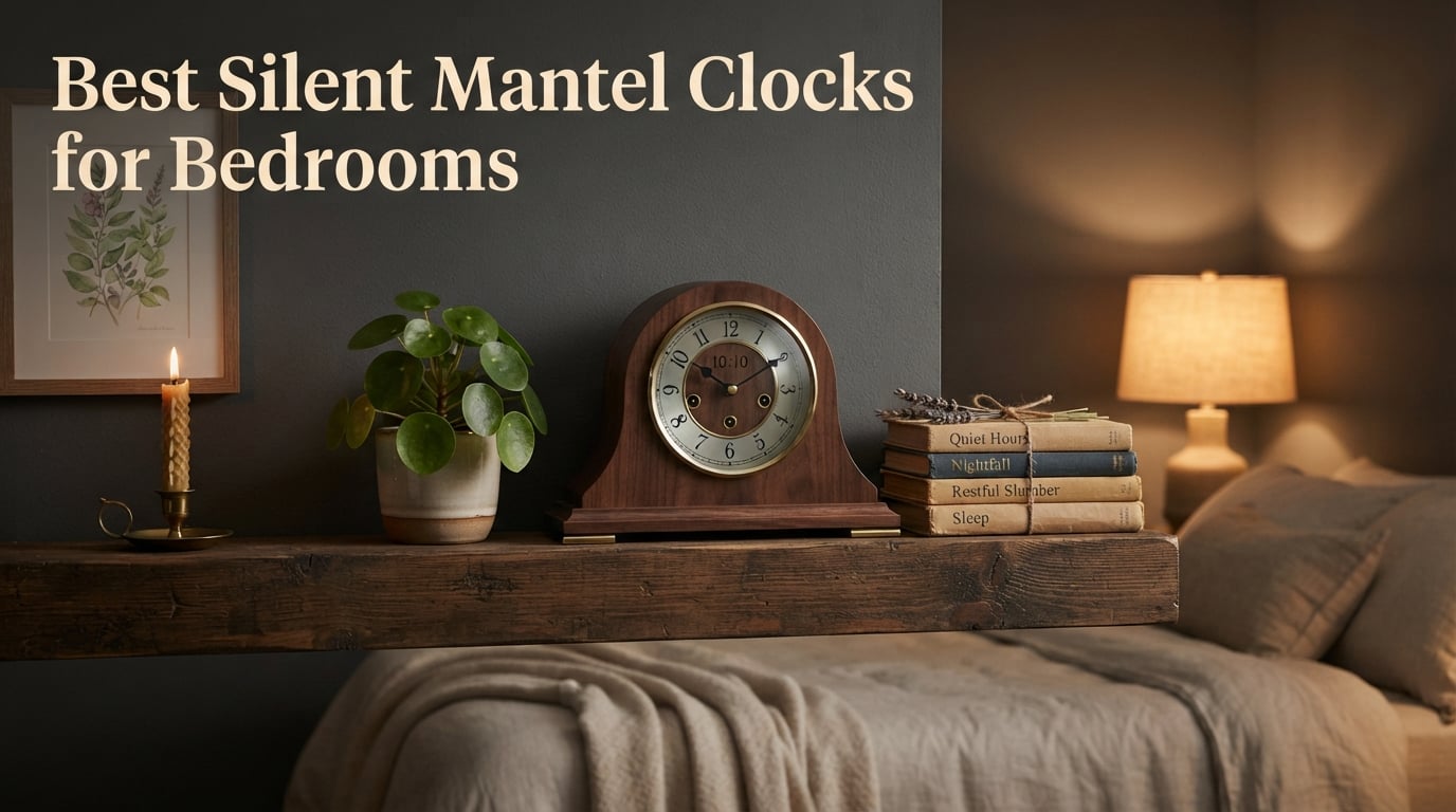 Best Silent Mantel Clocks for Bedrooms