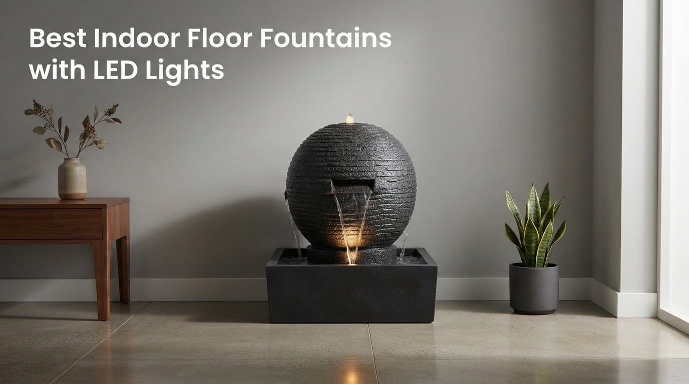 Best Indoor Floor Fountains with LED Lights