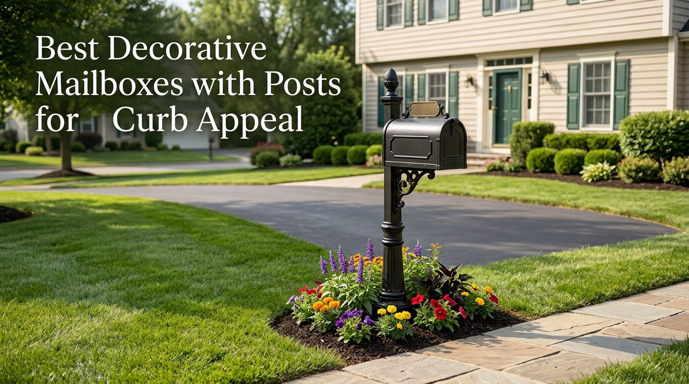 Best Decorative Mailboxes with Posts for Curb Appeal