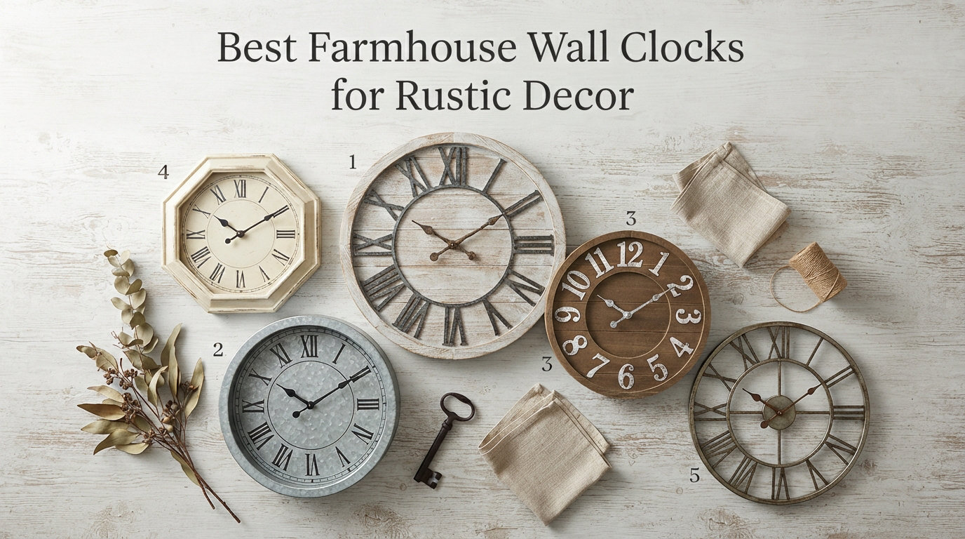 Best Farmhouse Wall Clocks for Rustic Decor