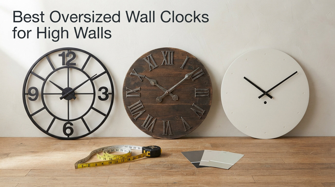 Best Oversized Wall Clocks for High Walls