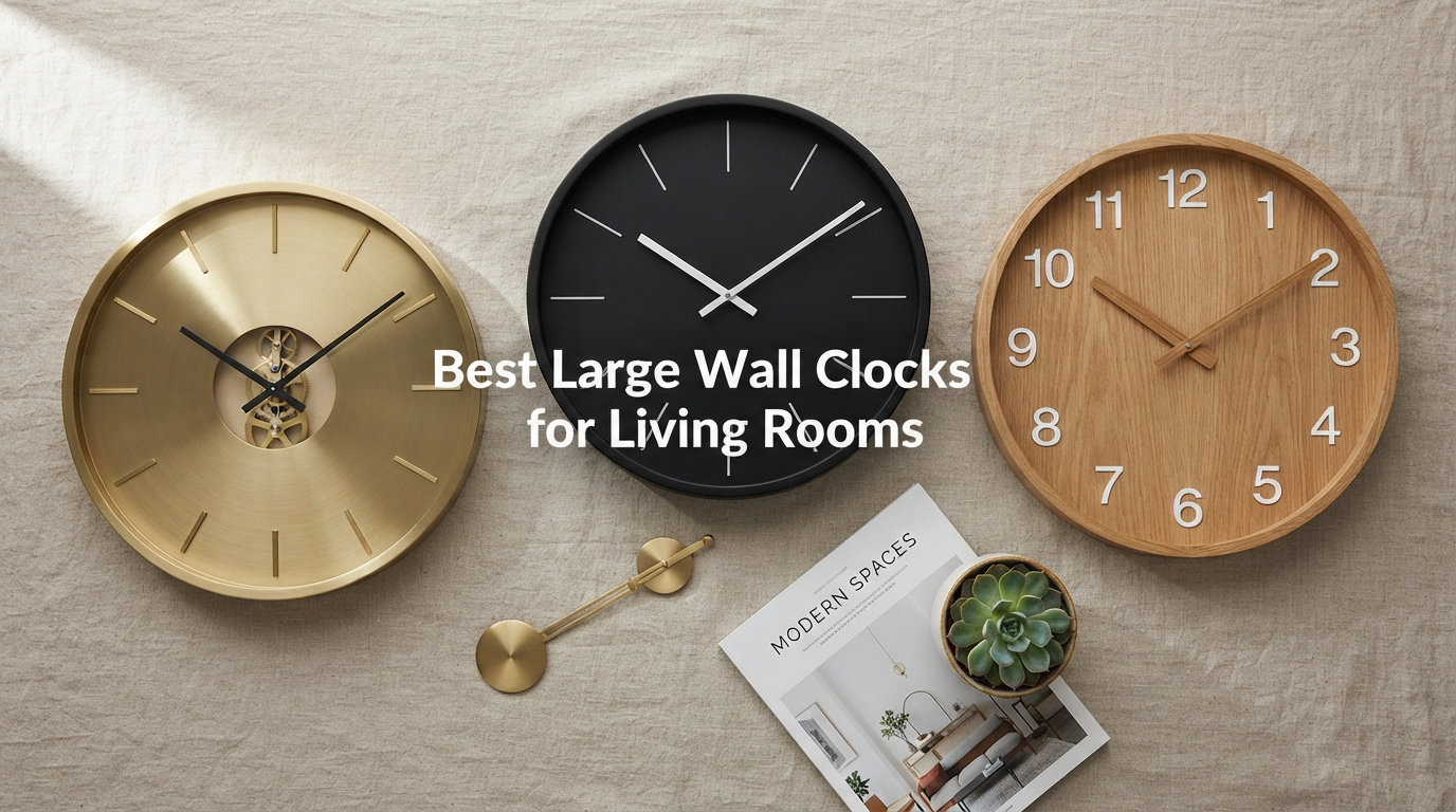Best Large Wall Clocks for Living Rooms