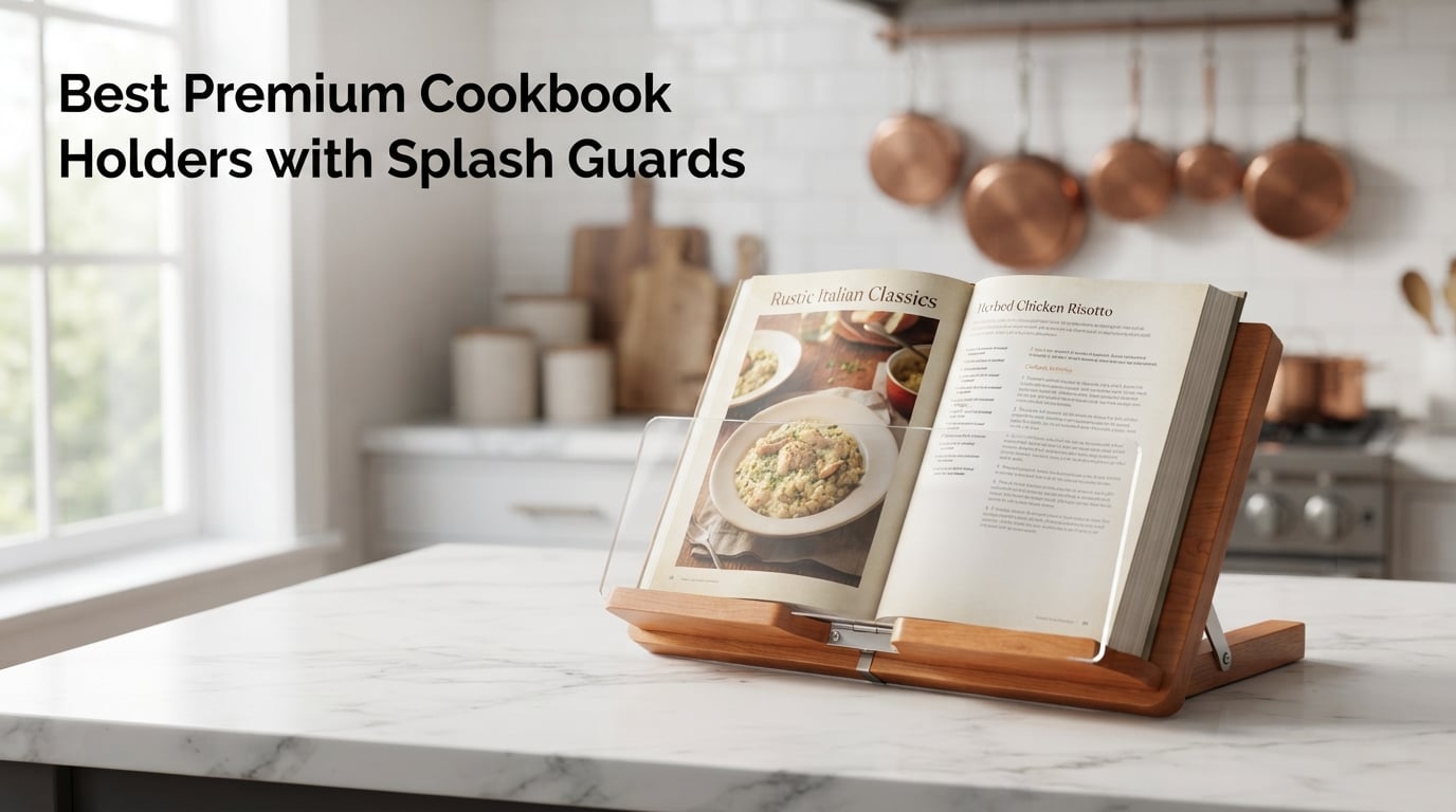 Best Premium Cookbook Holders with Splash Guards