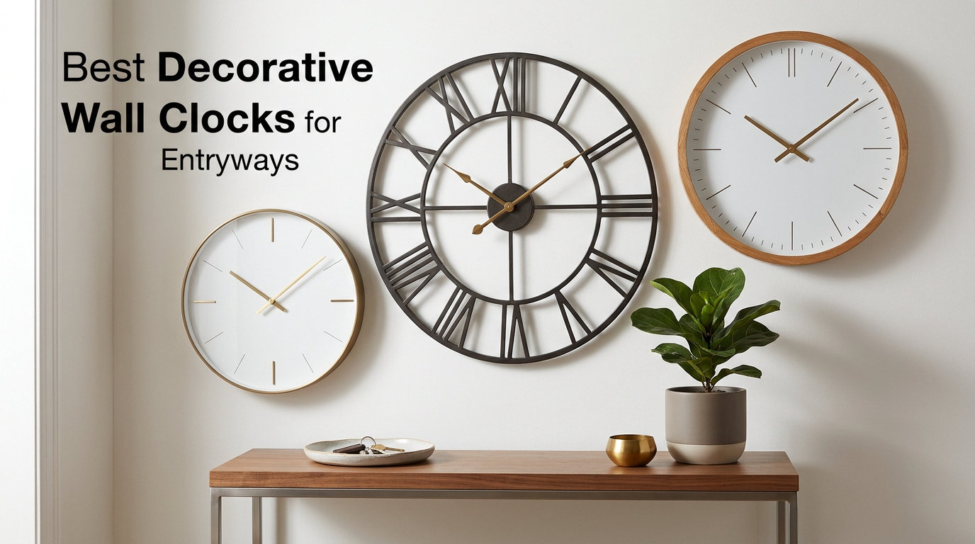 Best Decorative Wall Clocks for Entryways