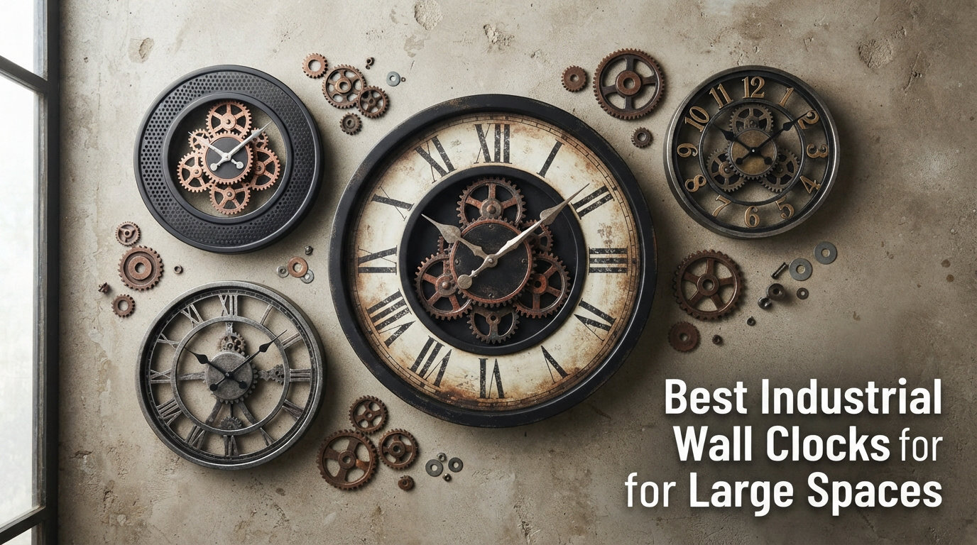 Best Industrial Wall Clocks for Large Spaces