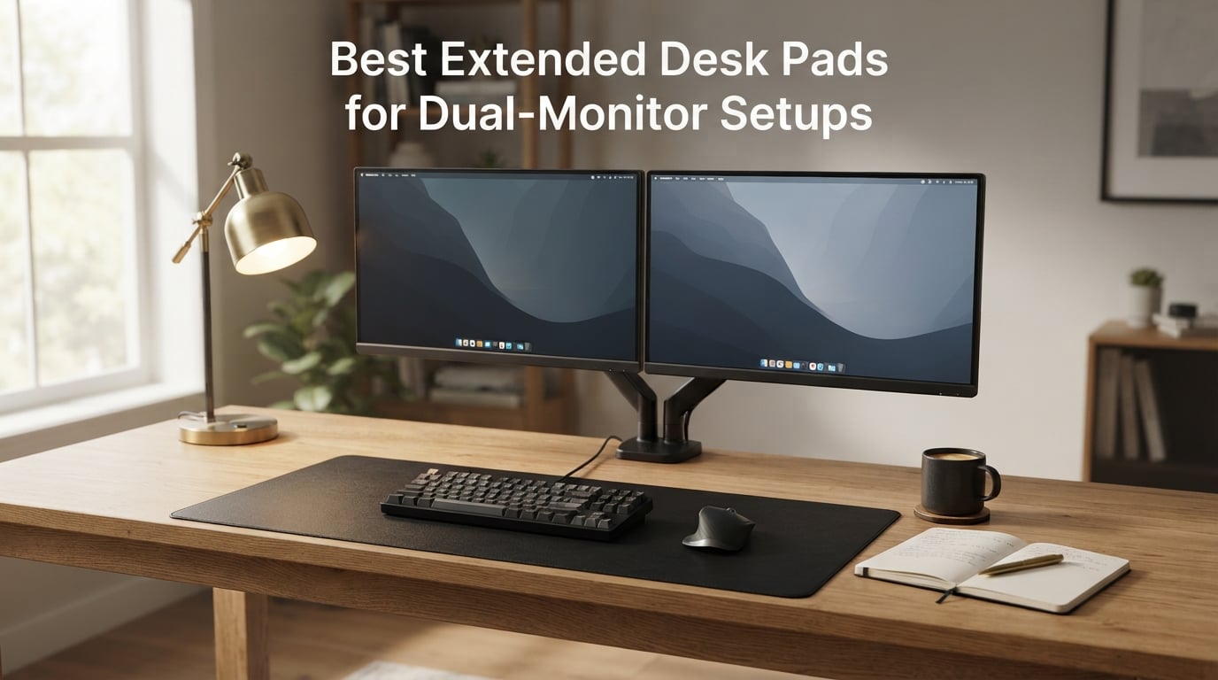 Best Extended Desk Pads for Dual-Monitor Setups
