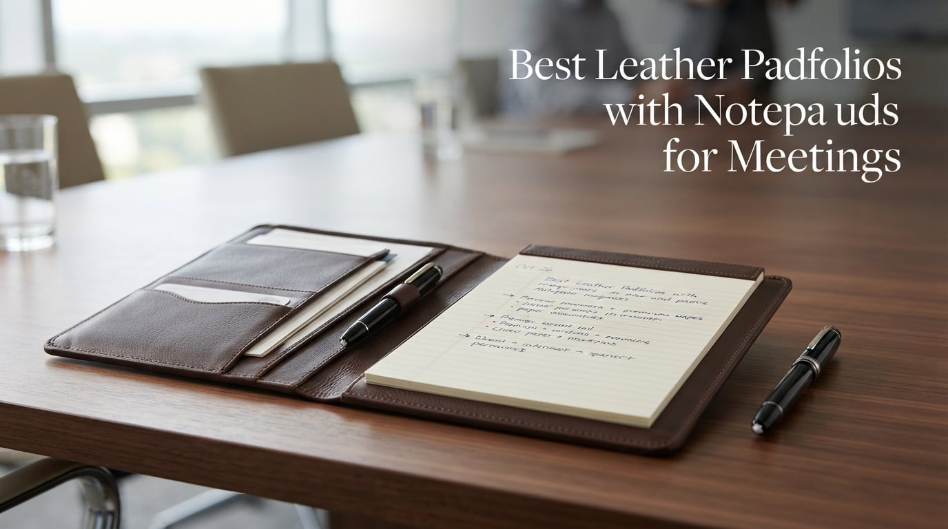 Best Leather Padfolios with Notepads for Meetings
