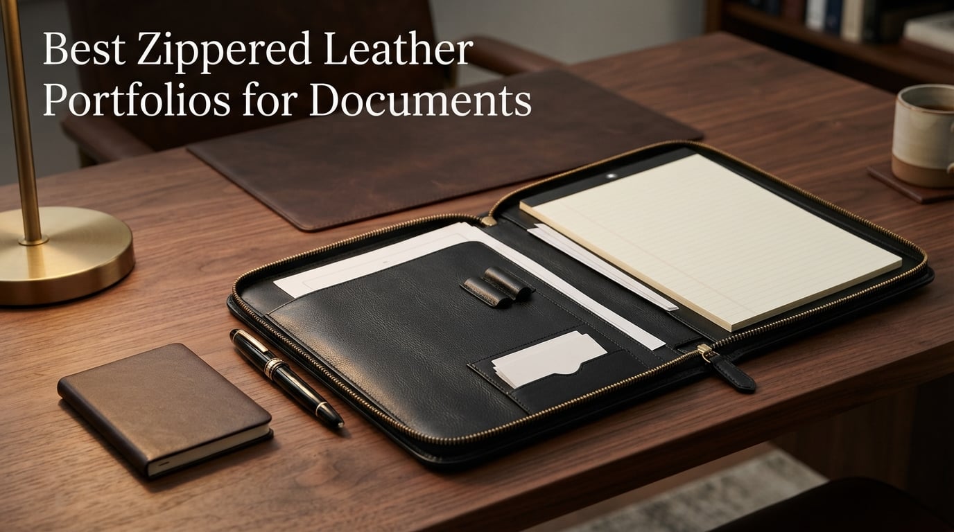 Best Zippered Leather Portfolios for Documents