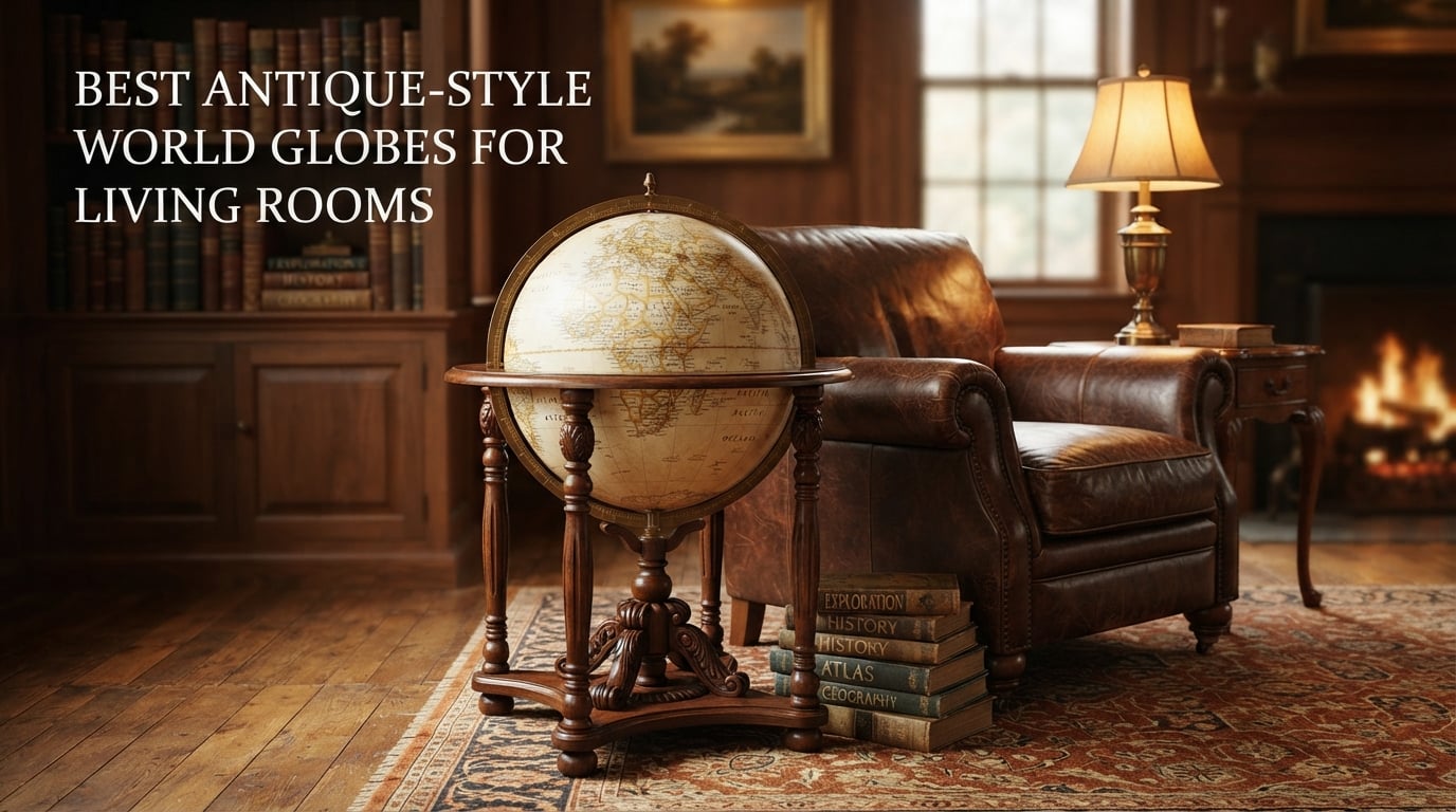 Best Antique-Style World Globes for Living Rooms