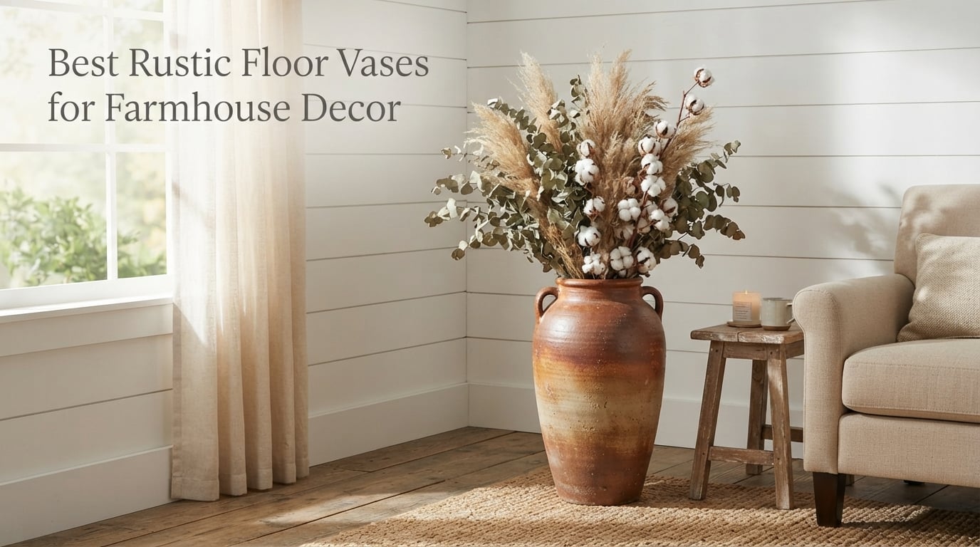Best Rustic Floor Vases for Farmhouse Decor