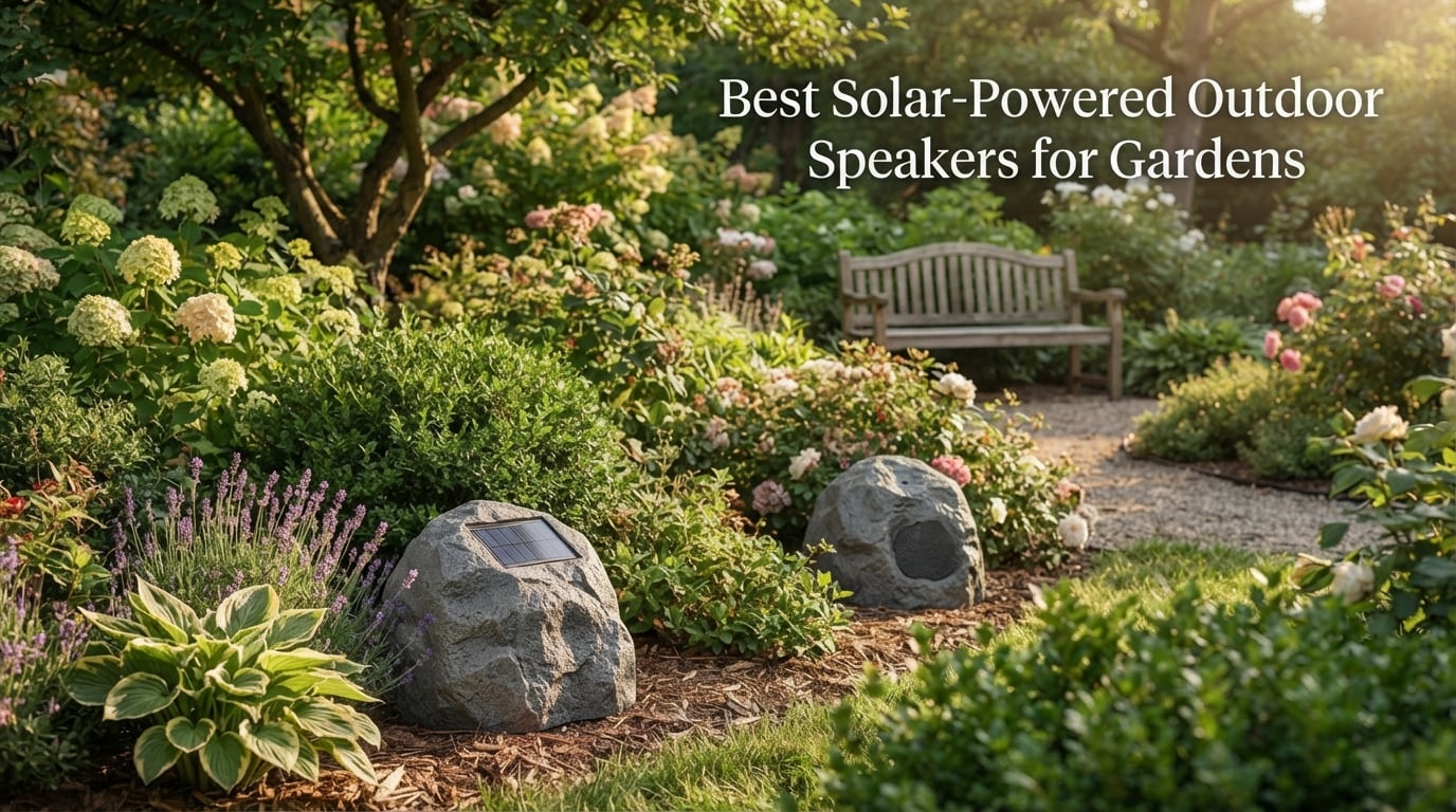 Best Solar-Powered Outdoor Speakers for Gardens