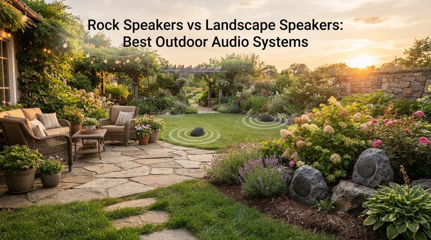 Rock Speakers vs Landscape Speakers: Best Outdoor Audio Systems