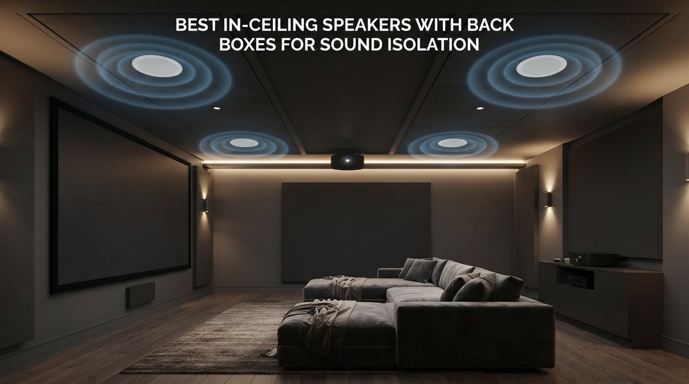 Best In-Ceiling Speakers with Back Boxes for Sound Isolation