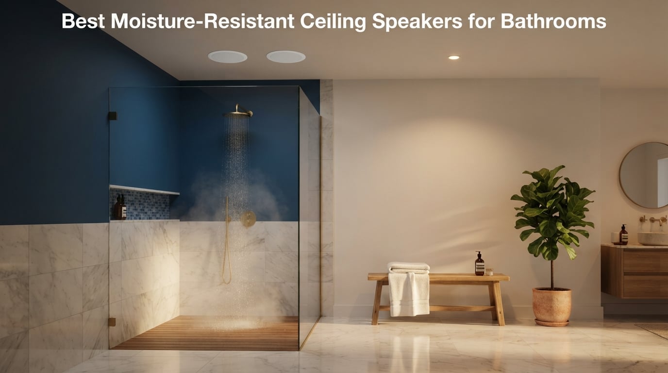 Best Moisture-Resistant Ceiling Speakers for Bathrooms
