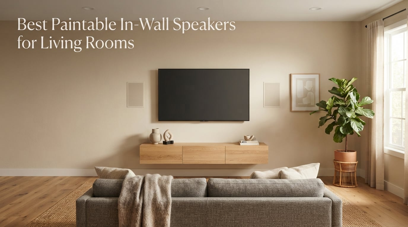 Best Paintable In-Wall Speakers for Living Rooms