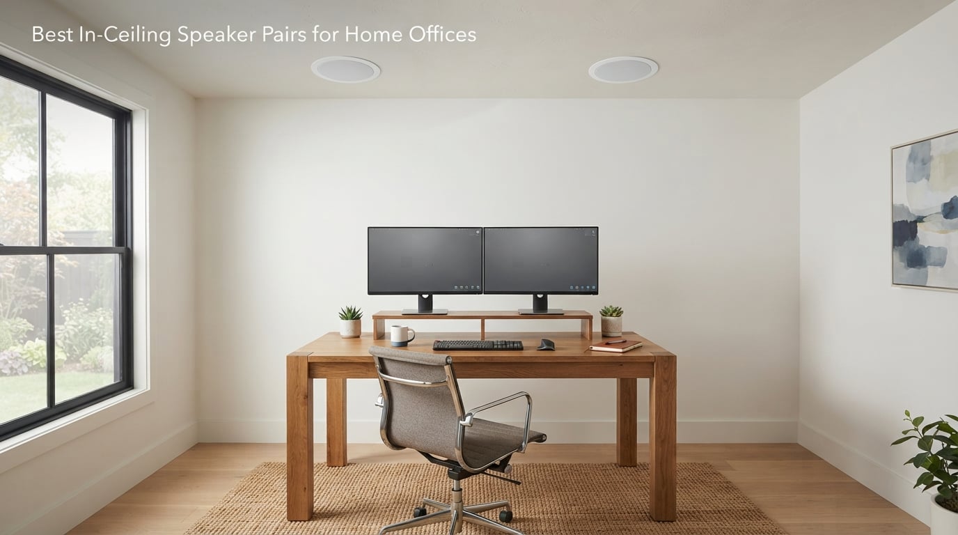 Best In-Ceiling Speaker Pairs for Home Offices
