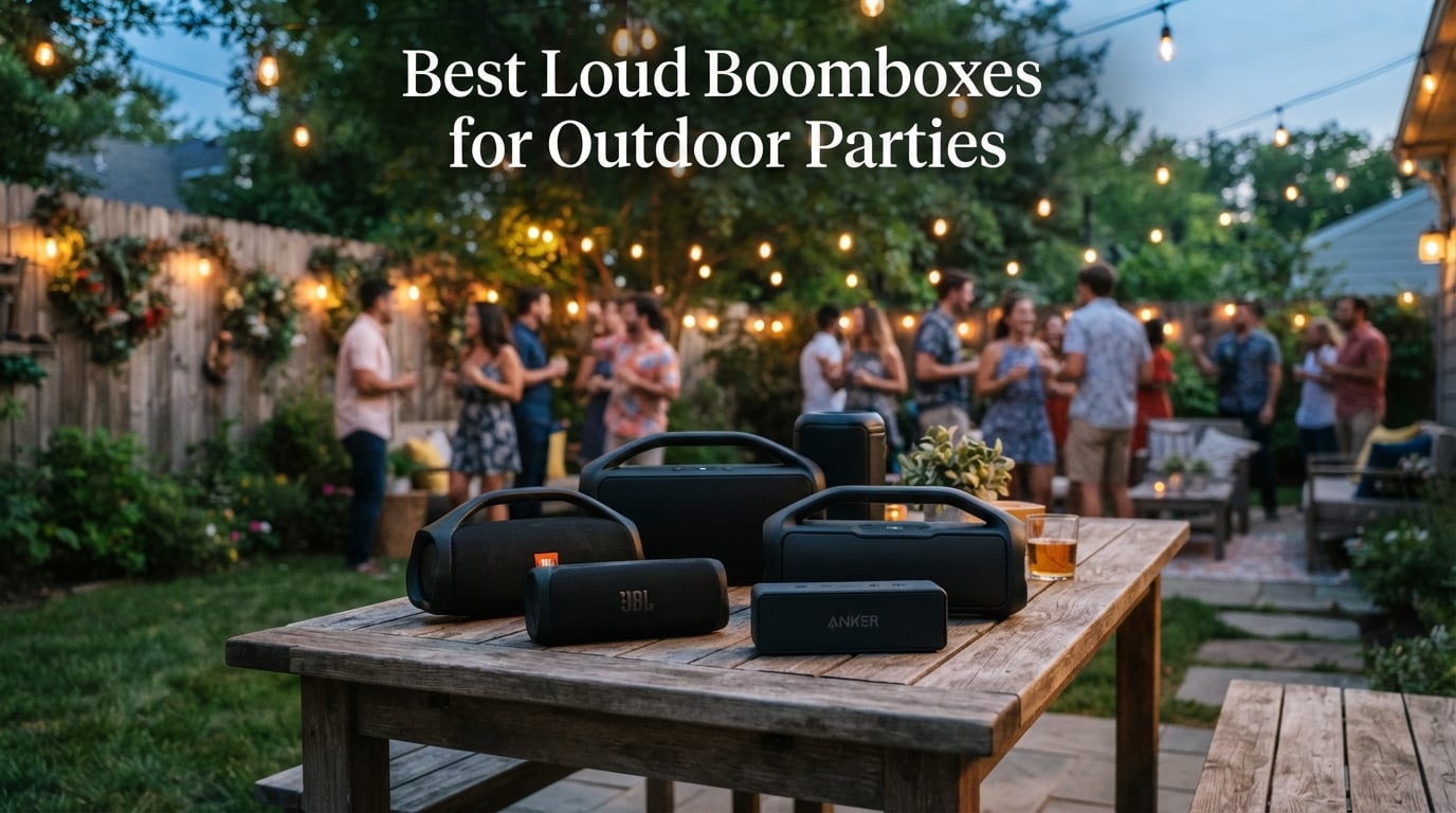 Best Loud Boomboxes for Outdoor Parties