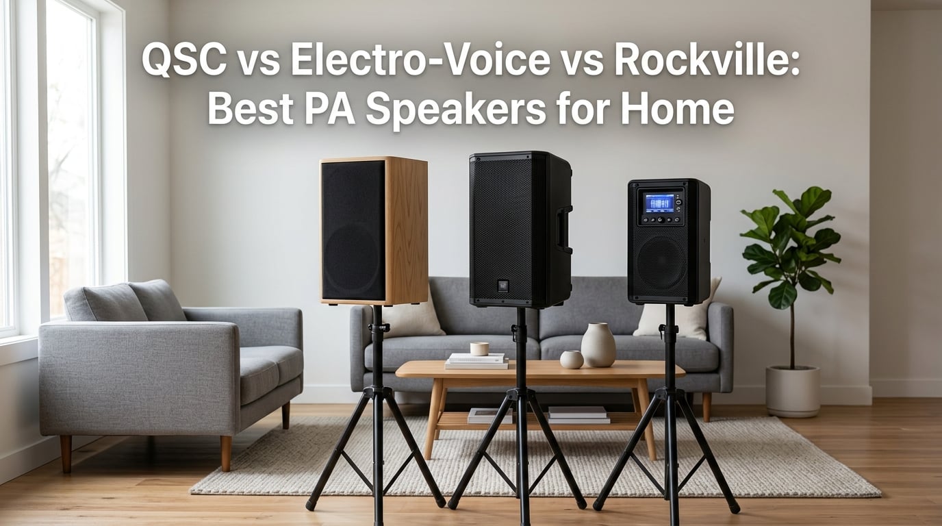 QSC vs Electro-Voice vs Rockville: Best PA Speakers for Home