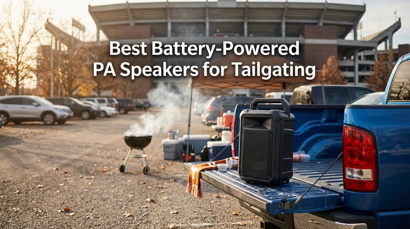 Best Battery-Powered PA Speakers for Tailgating