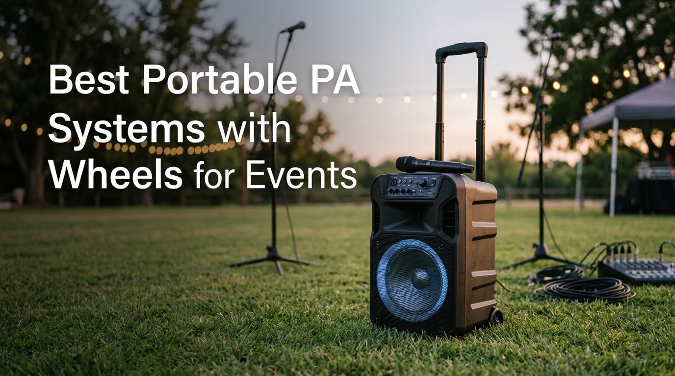 Best Portable PA Systems with Wheels for Events