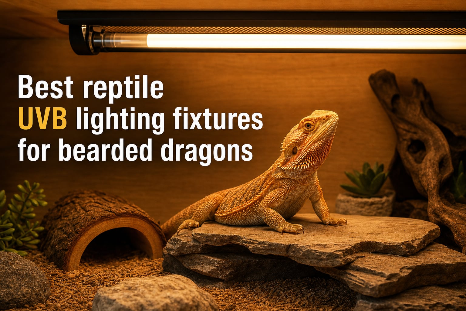 Best reptile UVB lighting fixtures for bearded dragons