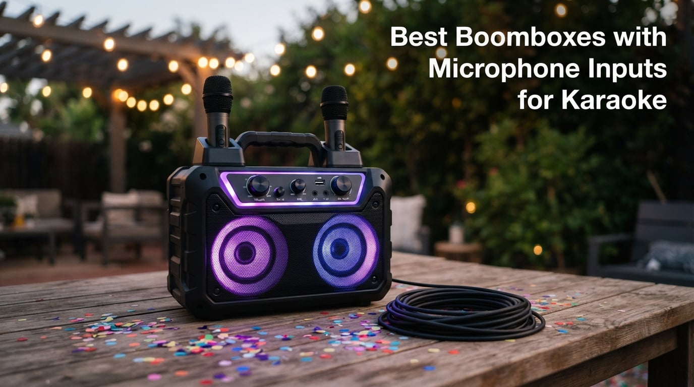 Best Boomboxes with Microphone Inputs for Karaoke