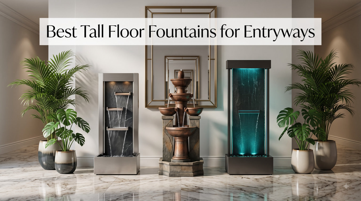 Best Tall Floor Fountains for Entryways
