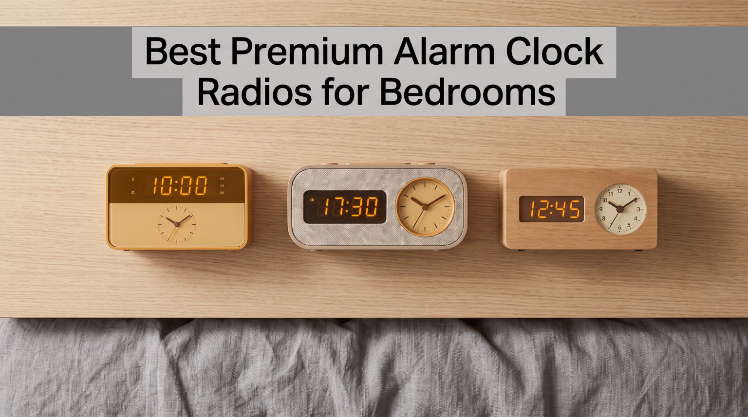 Best Premium Alarm Clock Radios for Bedrooms