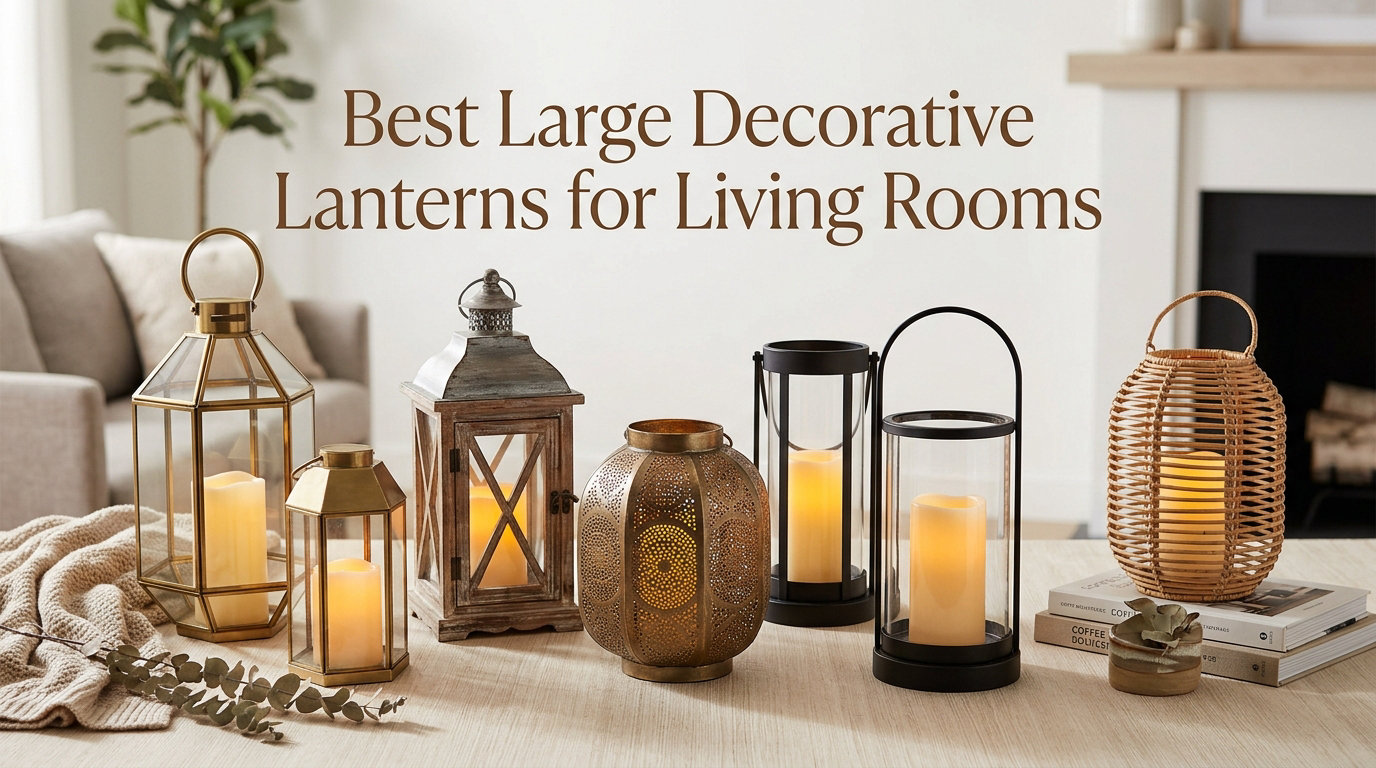 Best Large Decorative Lanterns for Living Rooms