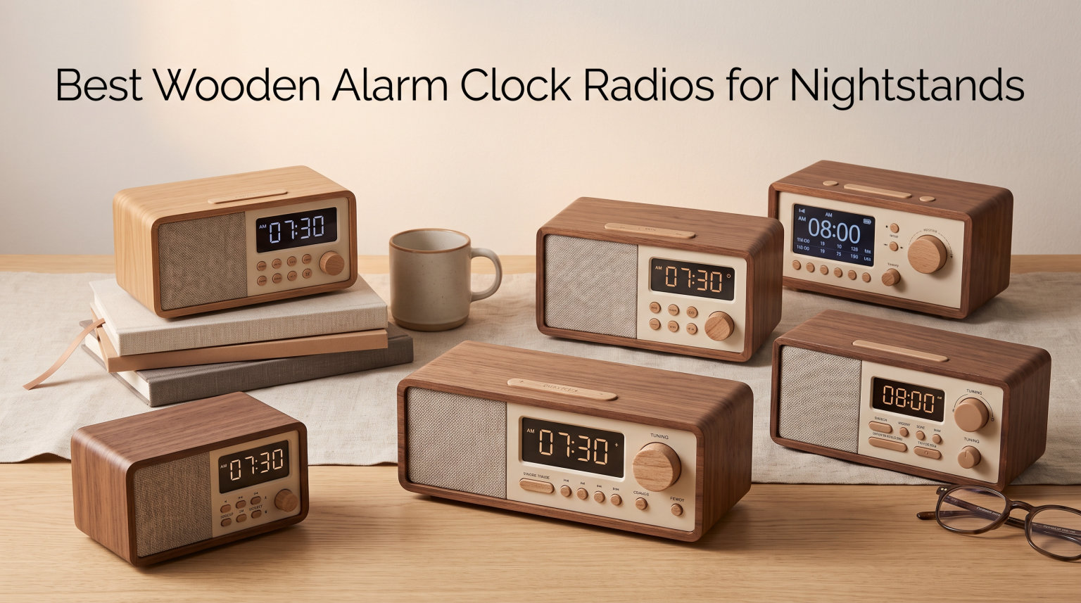Best Wooden Alarm Clock Radios for Nightstands