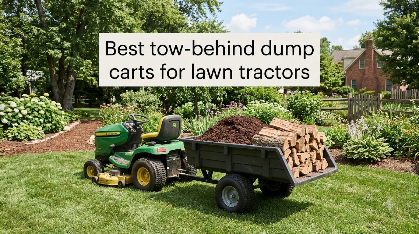 Best tow-behind dump carts for lawn tractors