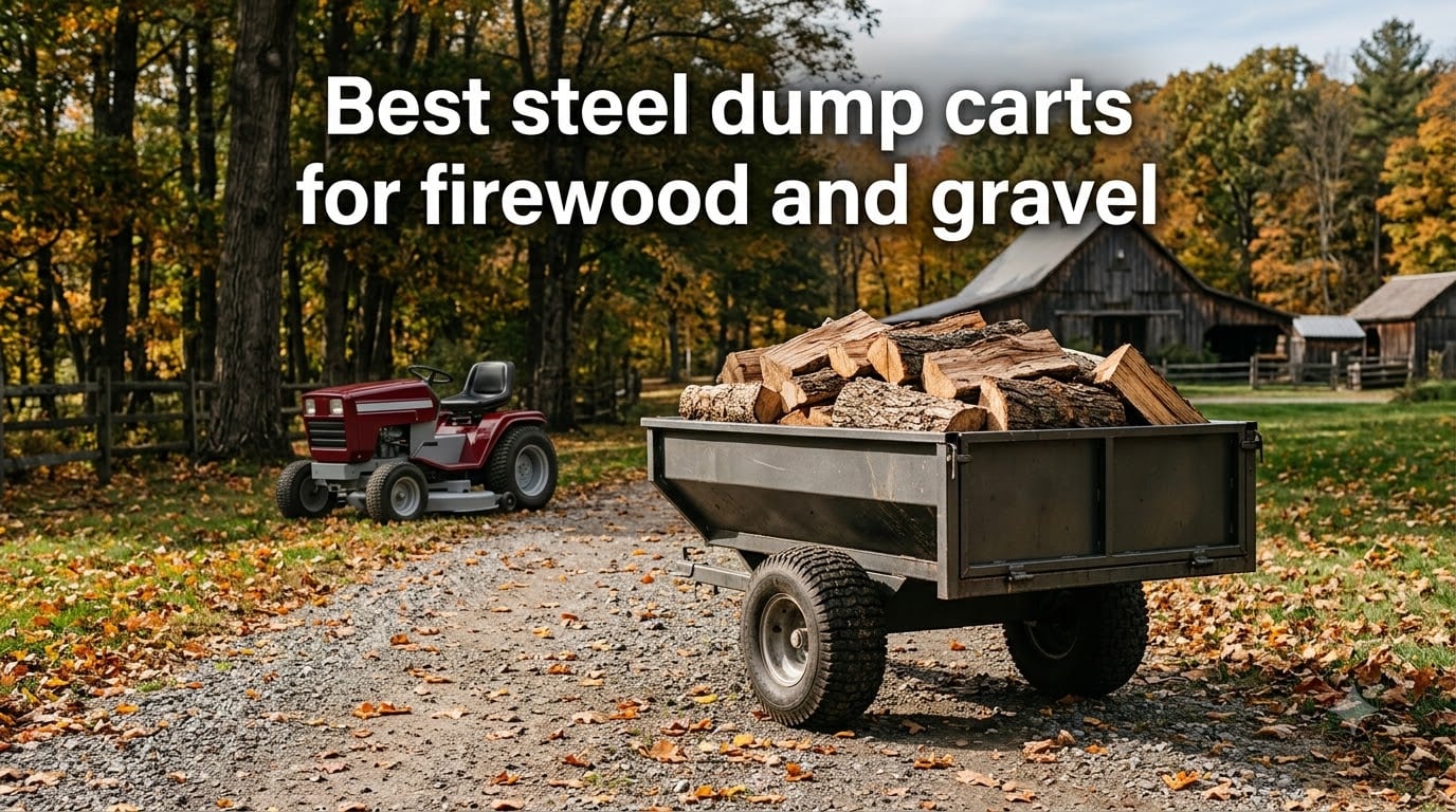 Best steel dump carts for firewood and gravel