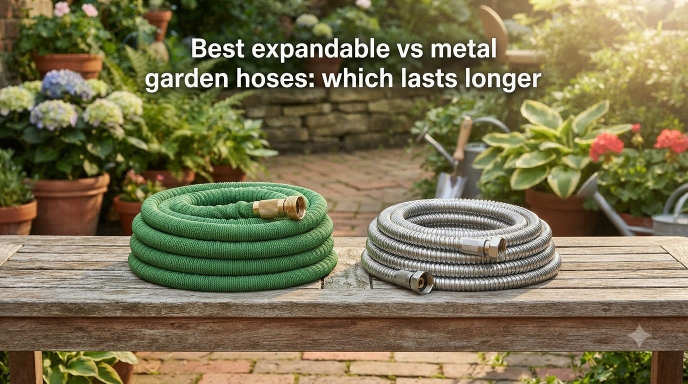 Best expandable vs metal garden hoses: which lasts longer