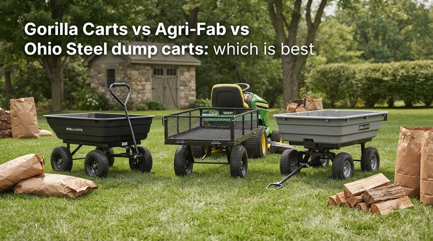 Gorilla Carts vs Agri-Fab vs Ohio Steel dump carts: which is best