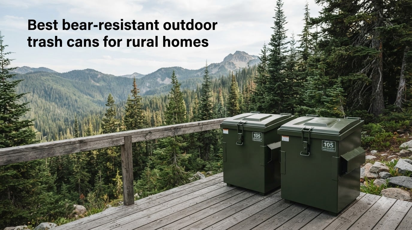 Best bear-resistant outdoor trash cans for rural homes